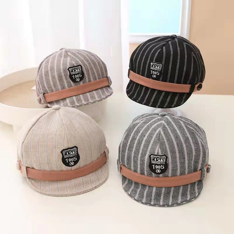 【AW】儿童贝雷帽春秋薄款男潮时尚宝宝帽子春天韩版女童鸭舌帽遮