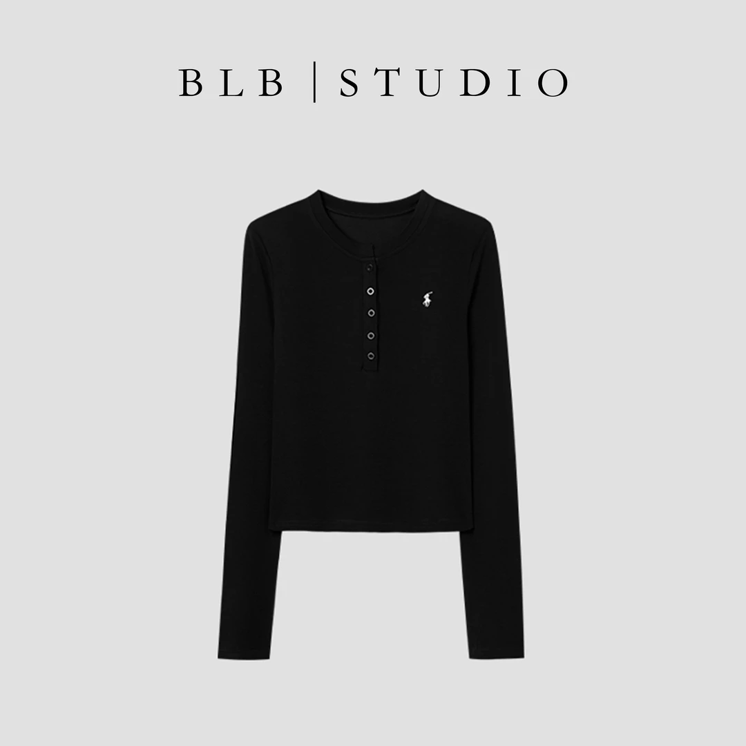 D.cousin 长袖T恤内搭打底衫女2024新款别致百搭上衣 1321