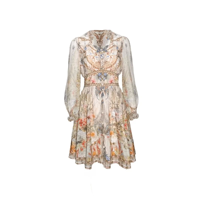 【2024-文文】重磅100桑蚕丝连衣裙T1-5B