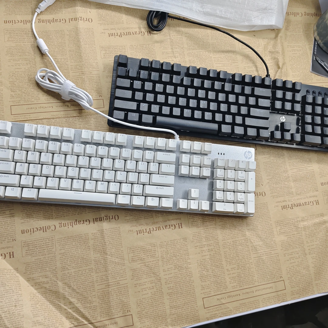 95新 HP/惠普 惠普H100/104键机械键盘