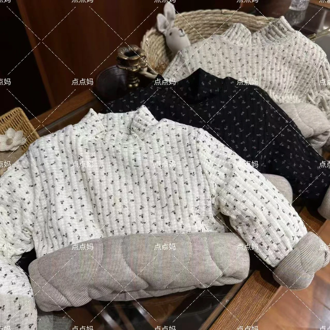 【DDM】儿童一件过冬加厚棉衣上衣女童百搭休闲棉衣时尚洋气28371