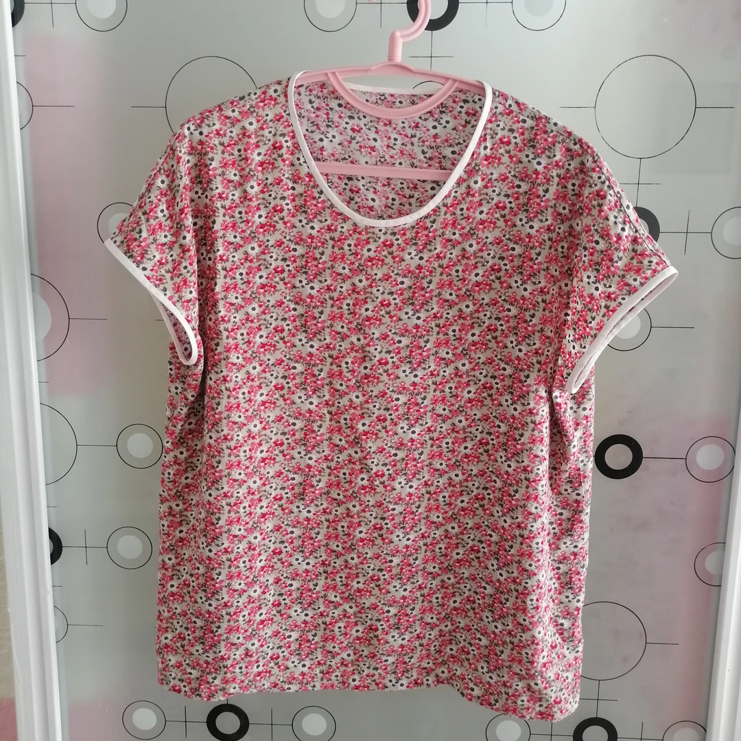 白纸打印024圆领连袖衫纸样版白纸打印（不是衣服）