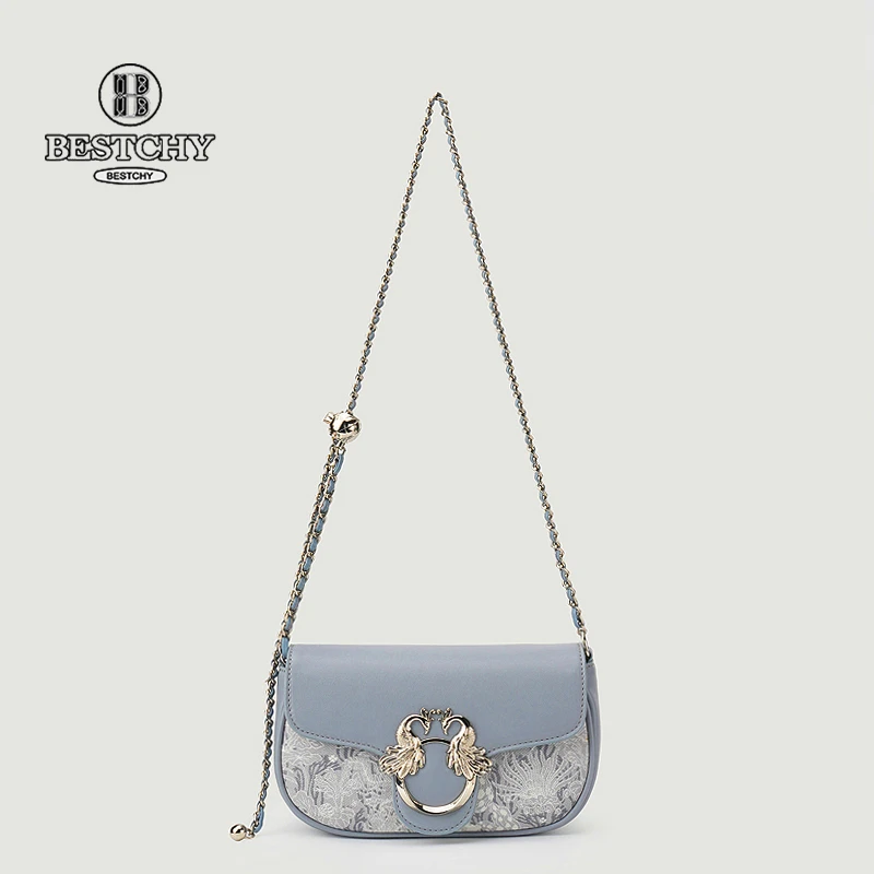 【Bestchy/栢思琦】时尚百搭春夏小众腋下包链条包1169