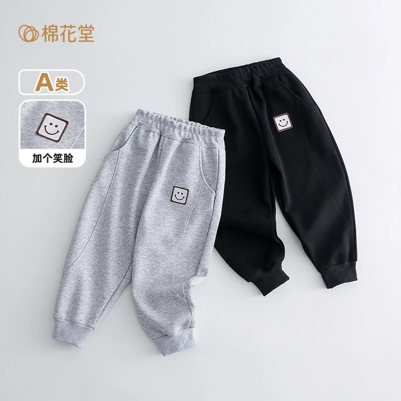 现货棉花堂2023新款儿童运动裤男童女童运动裤W232153