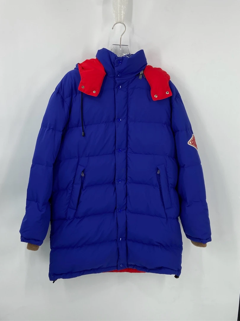 古驰Gucci蓝色长款羽绒服/48码/98新/02841