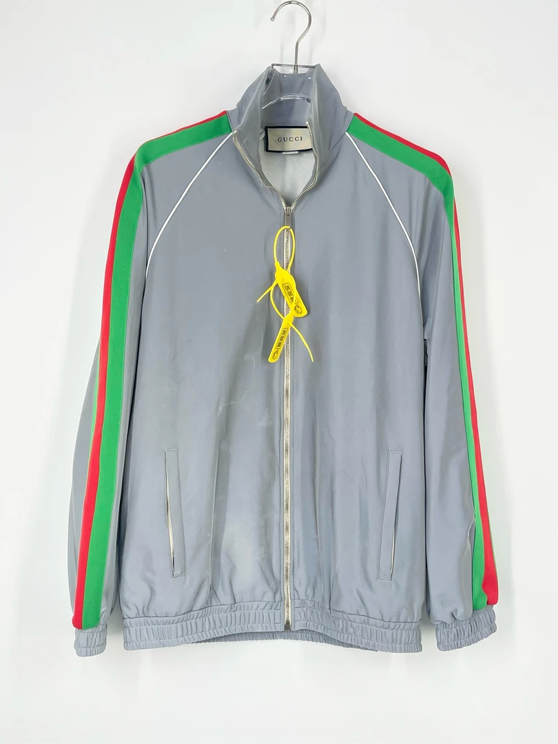 古驰/Gucci 红绿条纹3M反光面料夹克外套 S码/99新/01070