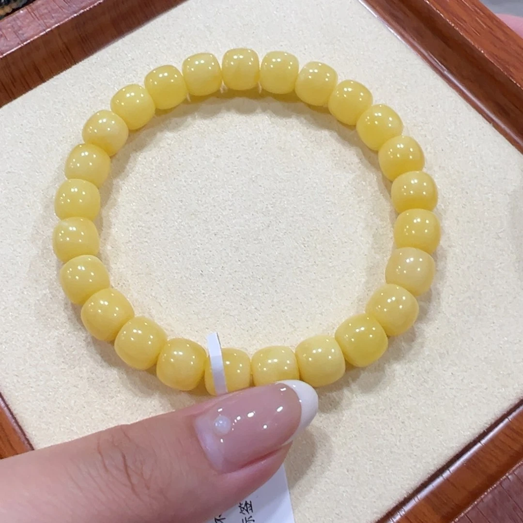蜜蜡裸石未镶嵌*️*8.8m阿尔卑斯老型微瑕手串
