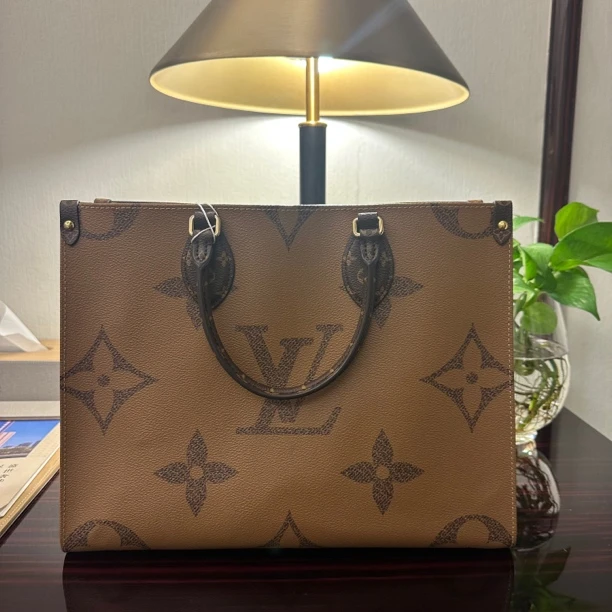95新 LouisVuitton/路易威登 LV/中号onthego/送中检