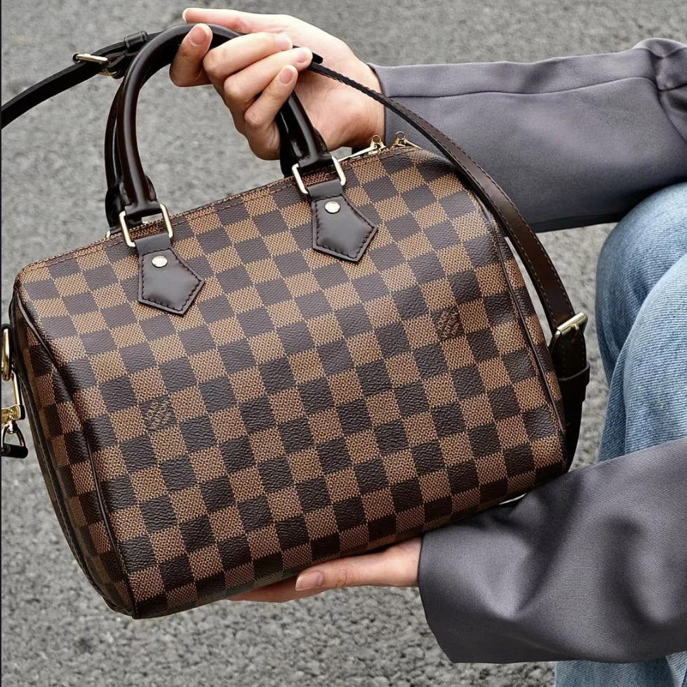 95新 LouisVuitton/路易威登 LV/sp25棋盘格肩带款/送中检2874