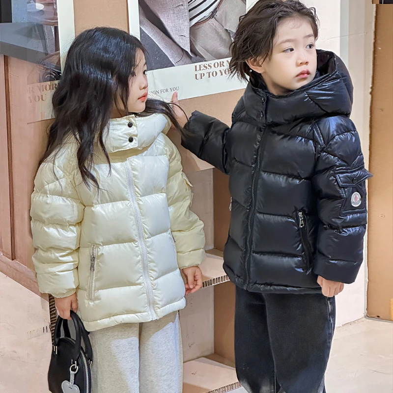 巴拉巴拉恩新款儿童玛雅经典加厚羽绒服亲子白鸭绒连帽外套男女童