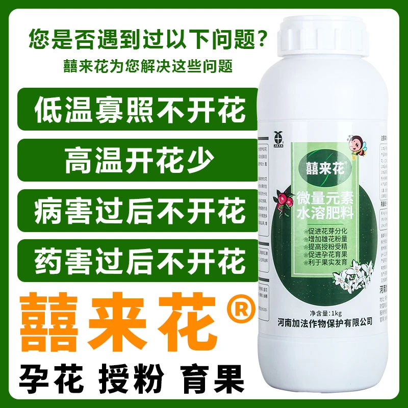 囍喜来花 促进瓜果蔬菜药材花卉花芽分化 催花促果 花多多果多多