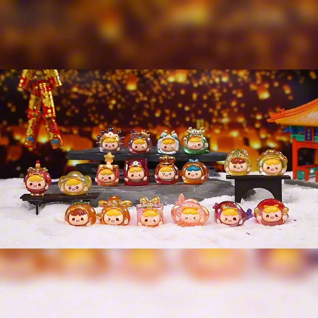 【拆盒】正版龙娃贺岁萌粒新春龙年盲盒可爱摆件送龙宝宝小手办