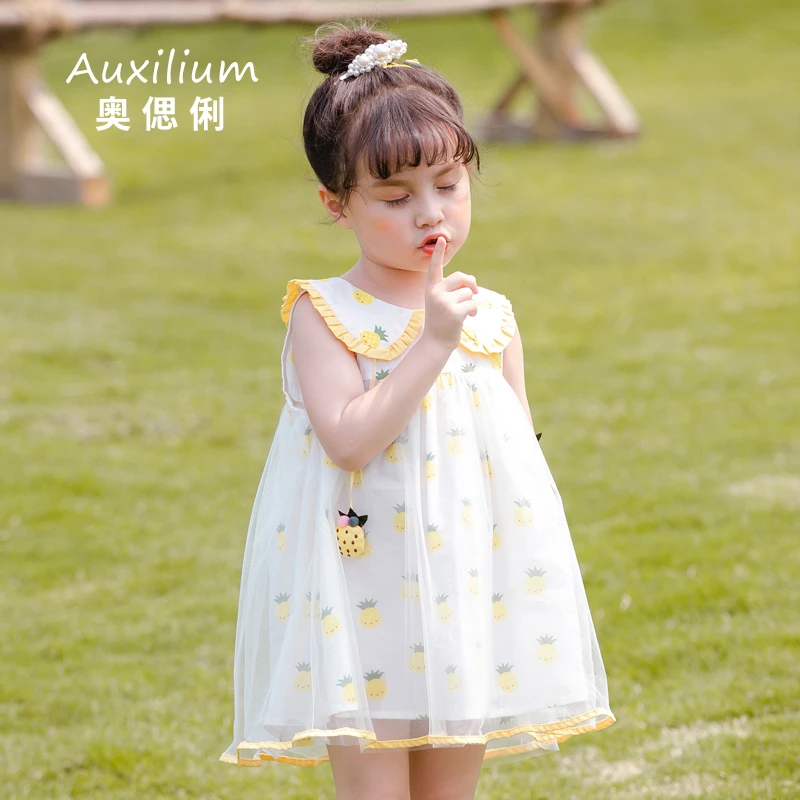 女宝宝夏季童装1-4岁2小童韩版裙子可爱公主裙3女童连衣裙QD00236