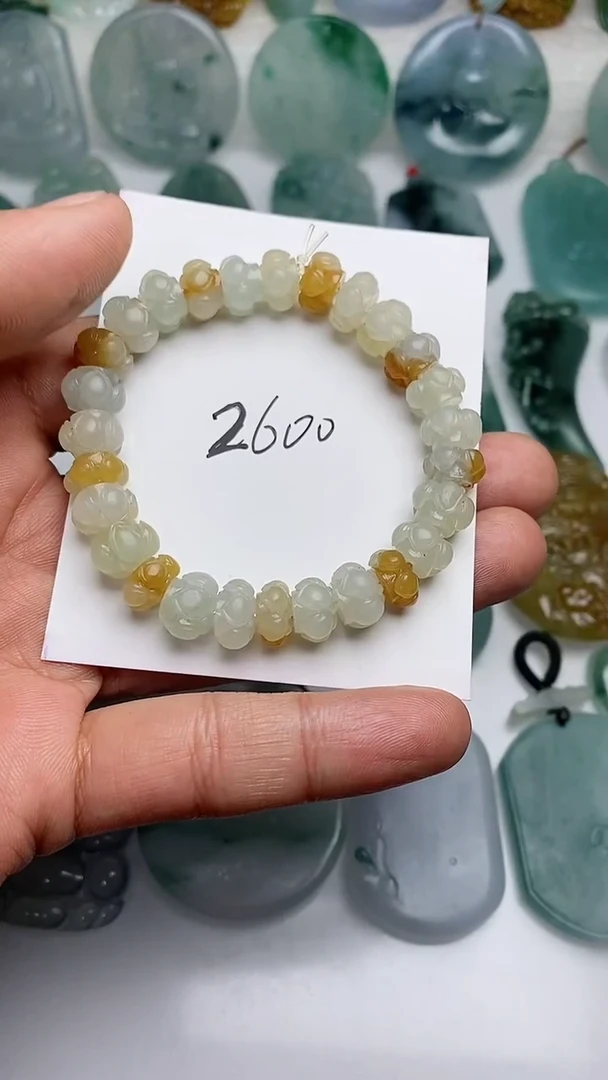 【闪购商品】定制翡翠未镶嵌珠串