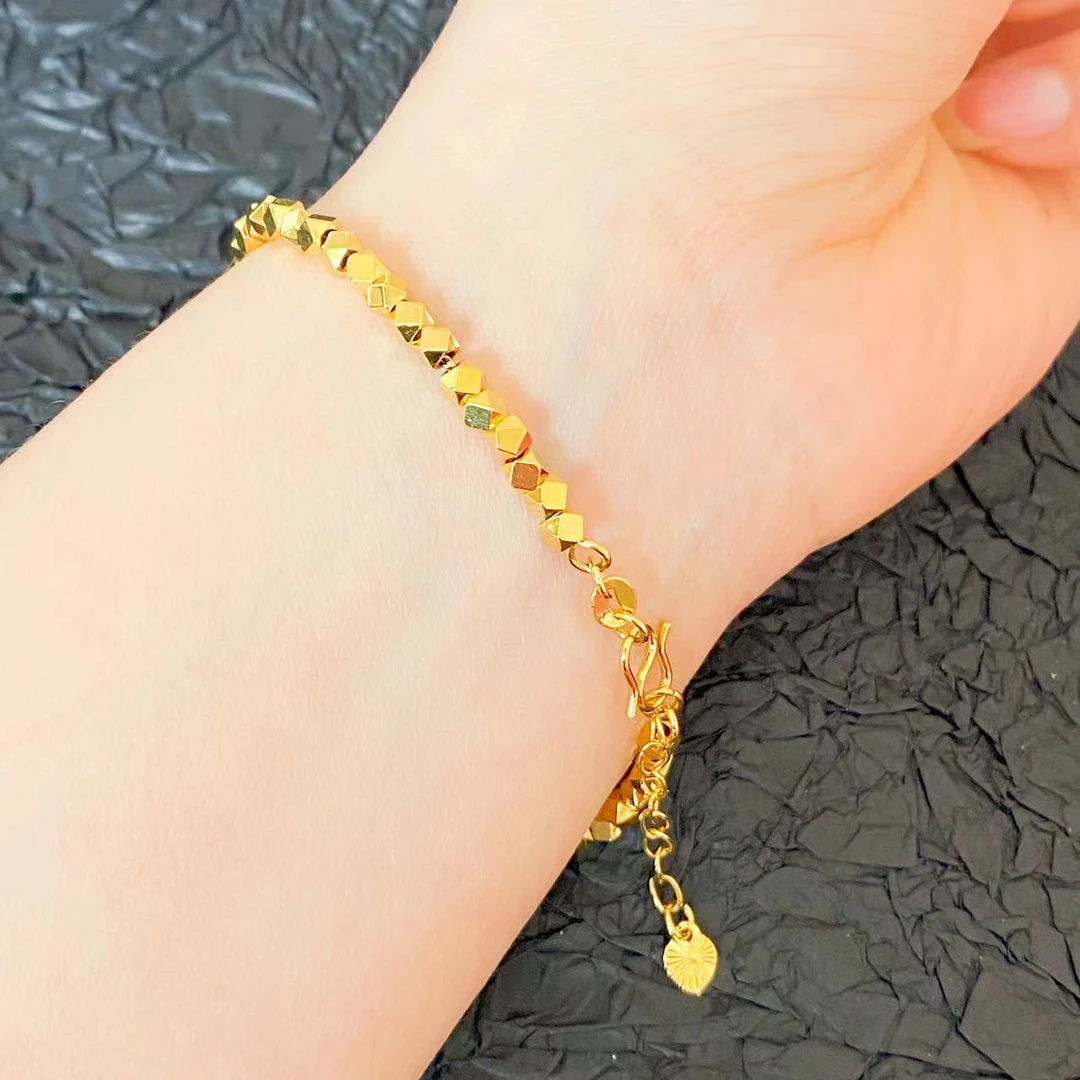 铜合金手链 时尚百搭碎银几两手链精工款