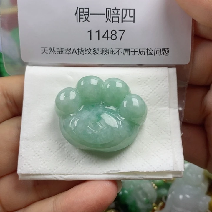 翡翠吊坠(赠链)未镶嵌天**淡