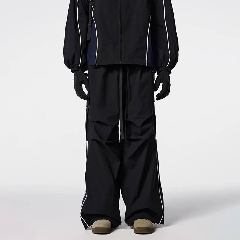 【Achock官方店】美式复古vintage侧条纹户外工装伞兵裤男女潮牌