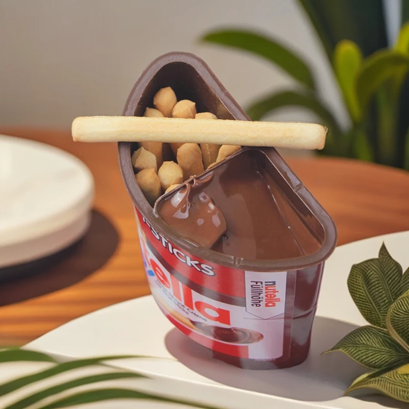 儿童零食澳大利亚进口nutella能多益榛子巧克力酱经典手指饼干52g