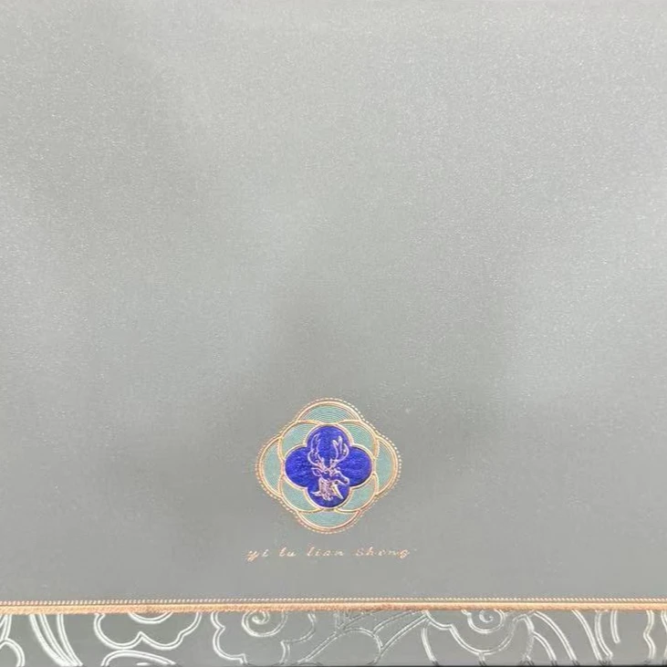 105+灰色一鹿连升双陶瓷小青柑茶叶高端礼盒伴手礼中秋节送礼