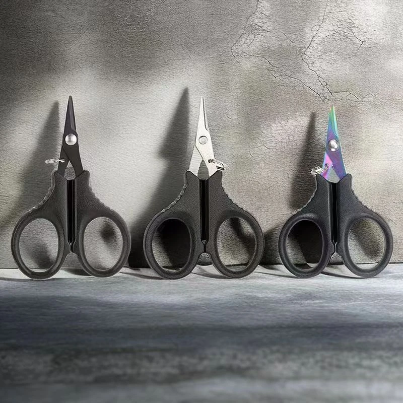 便携式迷你多功能小剪刀带锯齿钓鱼路亚专用多功能不锈钢大力马