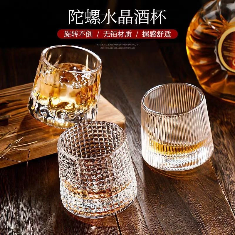 【0-60度】无铅水晶杯解压高脚山东酒杯高脚杯高颜值小鸟杯白酒杯