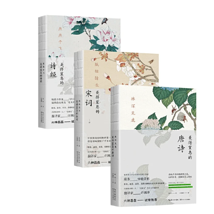 全套3册 美得窒息的唐诗宋词诗经 许渊冲英译双语