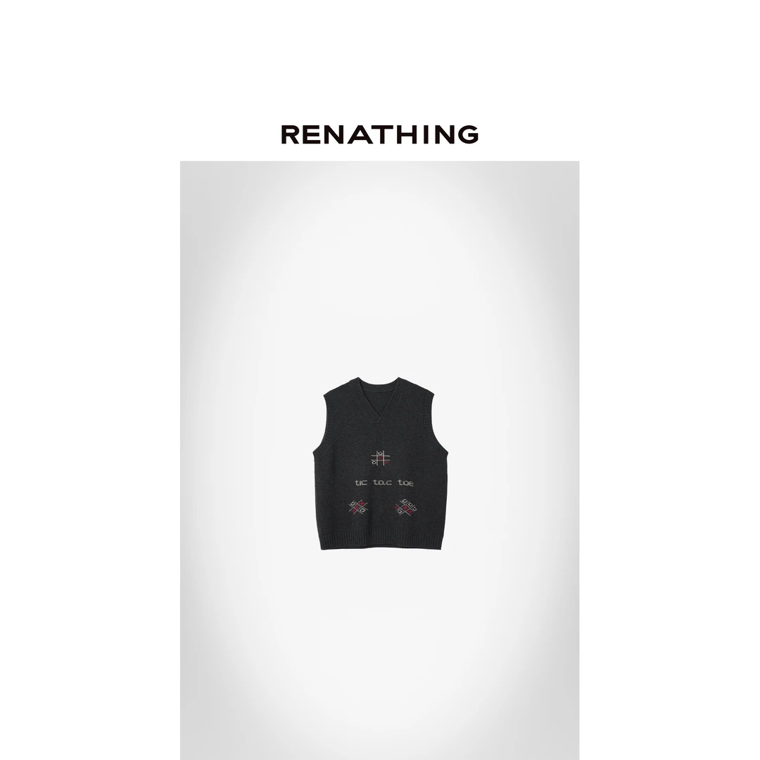 【RENATHING】针织手工提花马甲