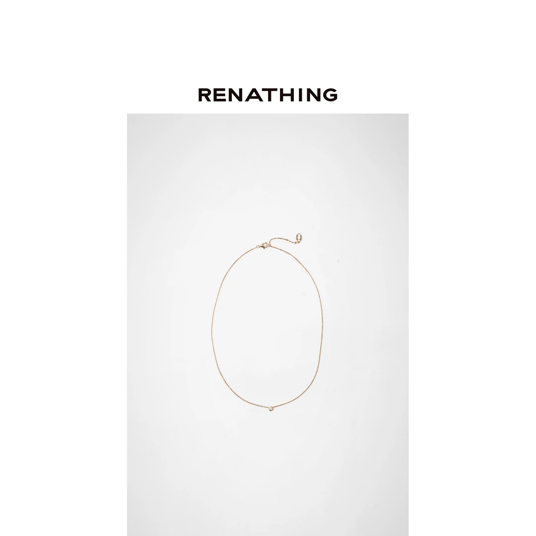 合金锆石项链 【RENATHING】经典百搭锁骨项链