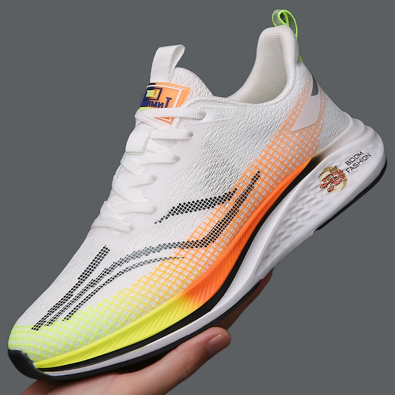 [高品质放心购】碳板跑步鞋男鞋女鞋龙年新款竞速软底透气网面鞋