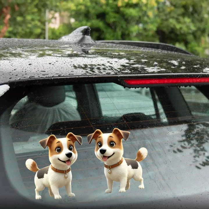 汽车贴纸动物个性卡通创意可爱宠物猫狗电脑机箱车身划痕遮挡装饰