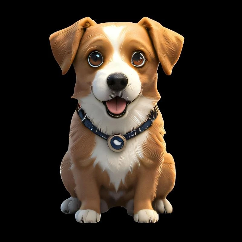 汽车个性萌宠车贴3d立体真小狗贴纸创意可爱狗狗车身遮挡划痕贴