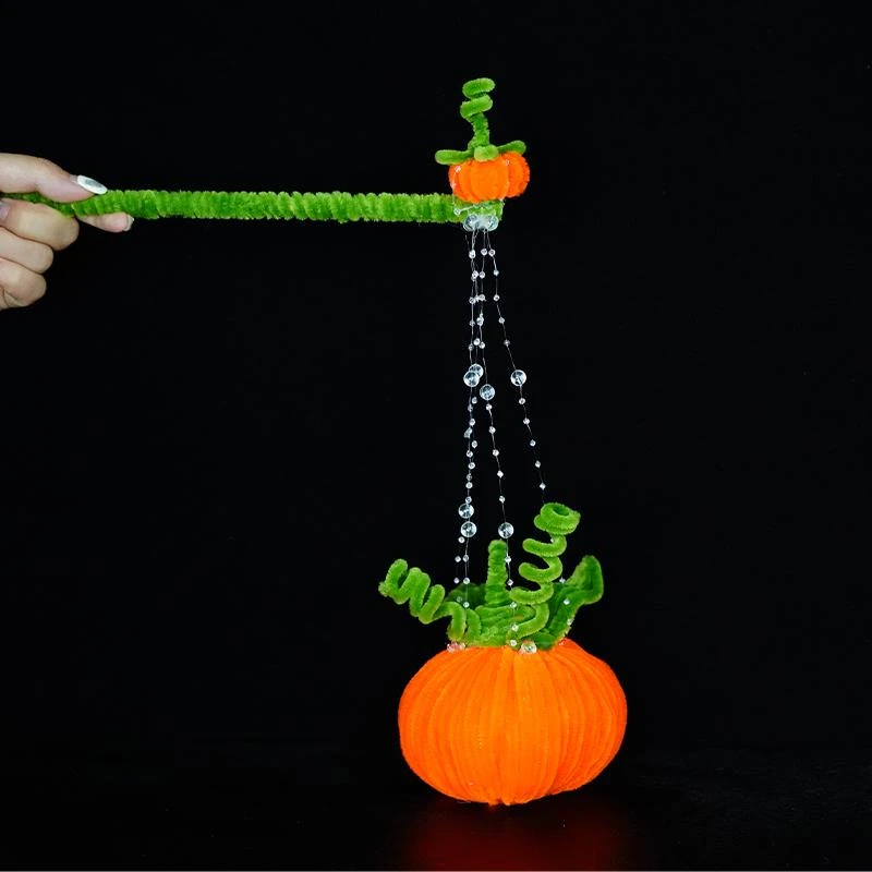 万圣节手提南瓜灯笼diy扭扭棒材料包女孩儿童自制礼物朋友闺蜜