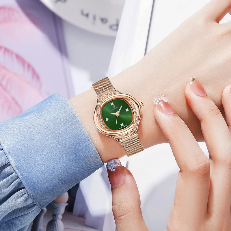 时尚手链手表女生气质网带小表盘腕表轻奢水钻小香风高颜值石英表