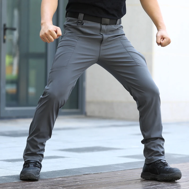 追劲者战术长裤工装裤男春秋户外多袋裤弹力作训裤特种兵耐磨军裤