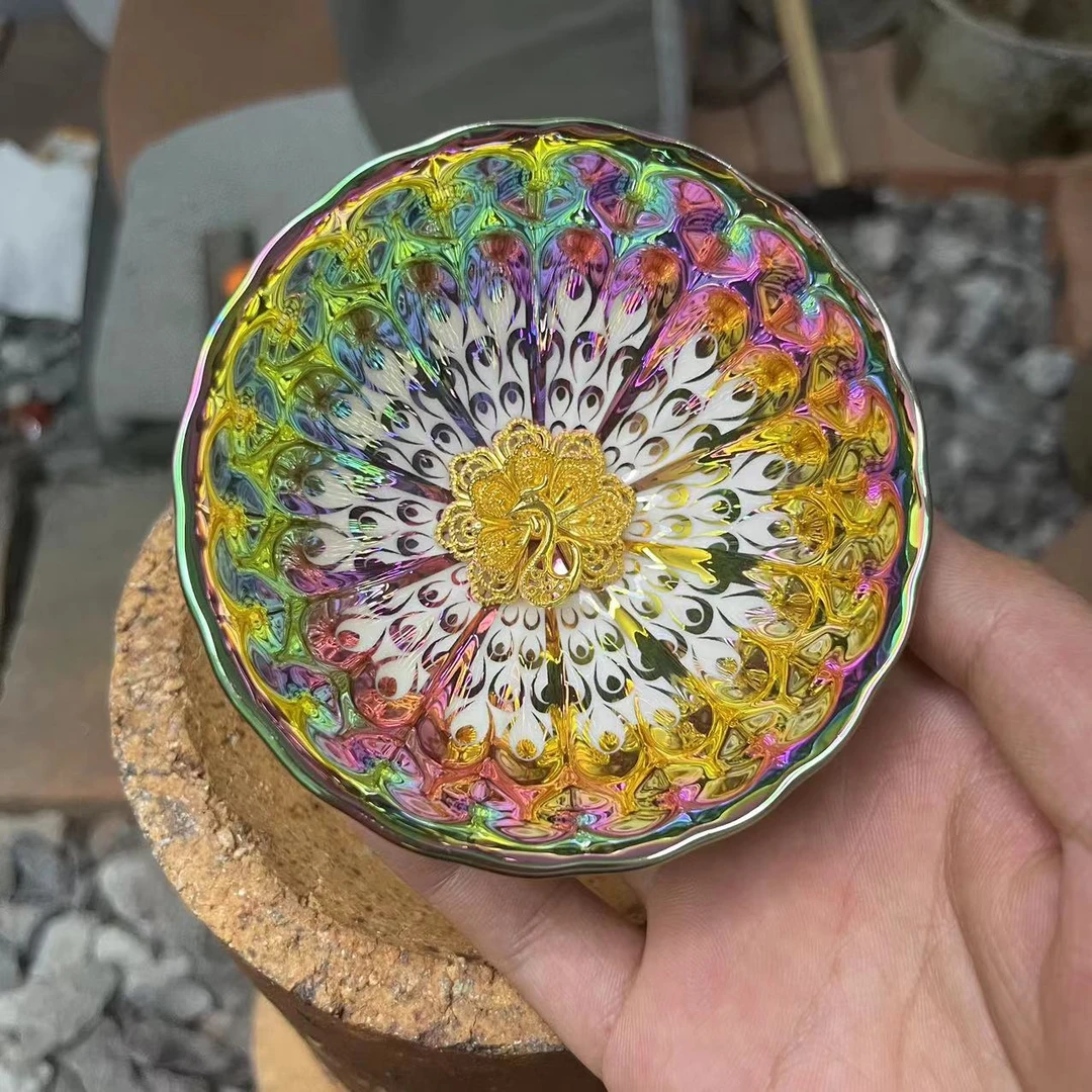 r闪购商品】七彩梦幻凤凰杯 精美无暇 茶器 茶杯 主人杯 M（无礼盒）