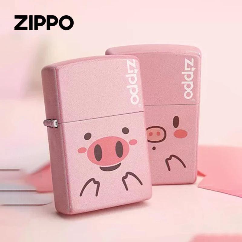 zippo打火机正版zippo粉色可爱猪猪卡通小猪正品女礼物DY9902CY