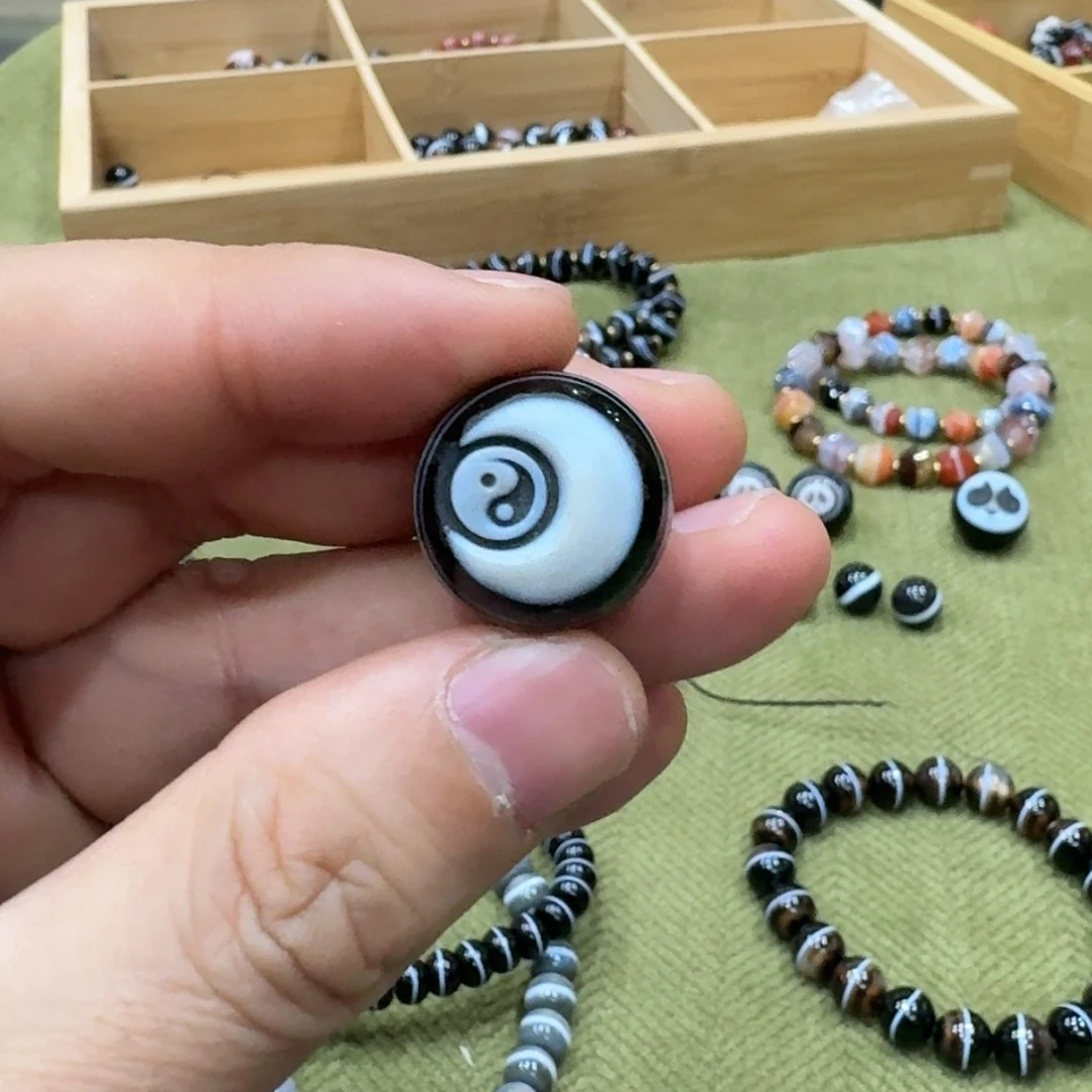 【闪购商品】玛瑙/玉髓珠宝半成品合金三****3