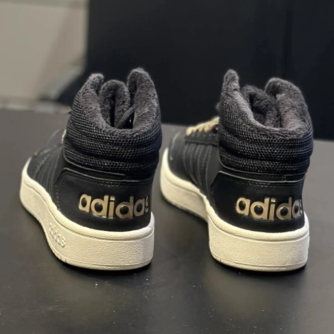 Adidas阿迪达斯NEO男鞋加绒秋冬保暖高帮休闲鞋耐磨板鞋 CG7117