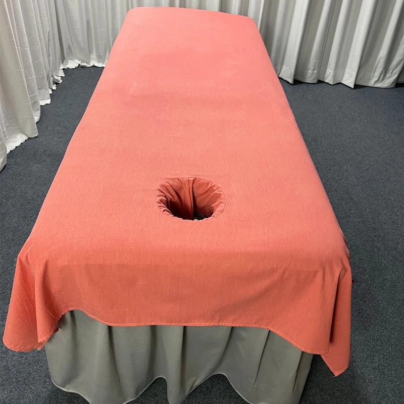 新款加厚纯棉磨毛美容床单美容院按摩推拿防滑床单子纯色简约特价