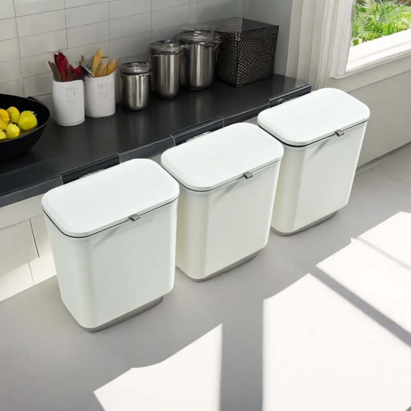 【破损包赔】厨房专用垃圾桶家用橱柜门壁挂式卫生间挂式垃圾桶