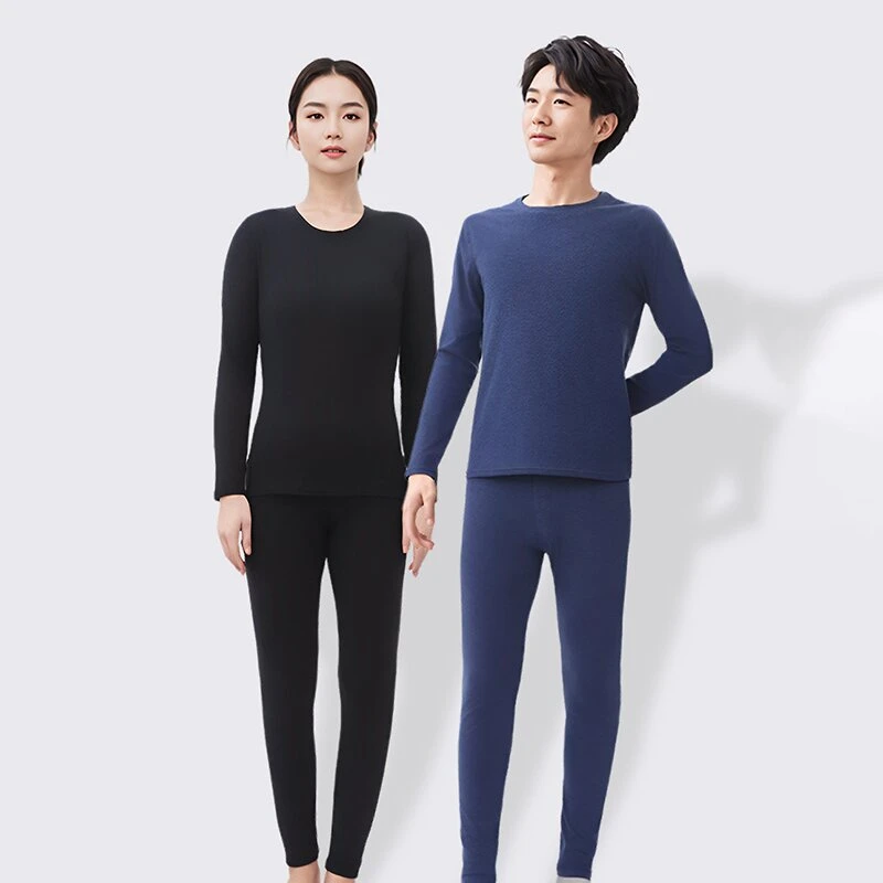 冬季新款摇粒绒特厚圆领加绒保暖内衣抗寒防寒贴身保暖套装秋衣