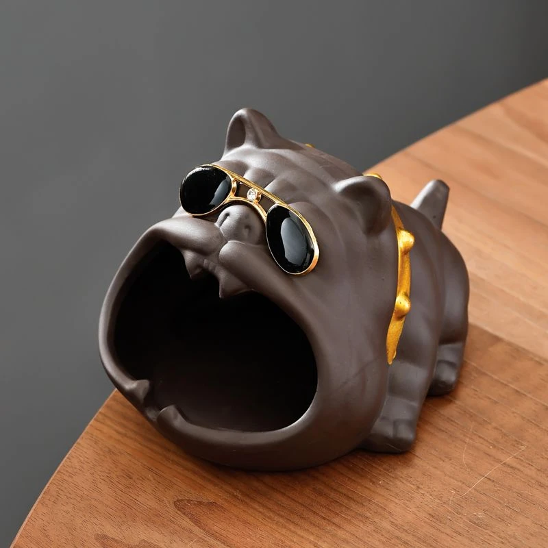 大恶霸墨镜烟灰缸烟灰缸搞怪2024新款防烟味高级感高档搞怪烟灰缸