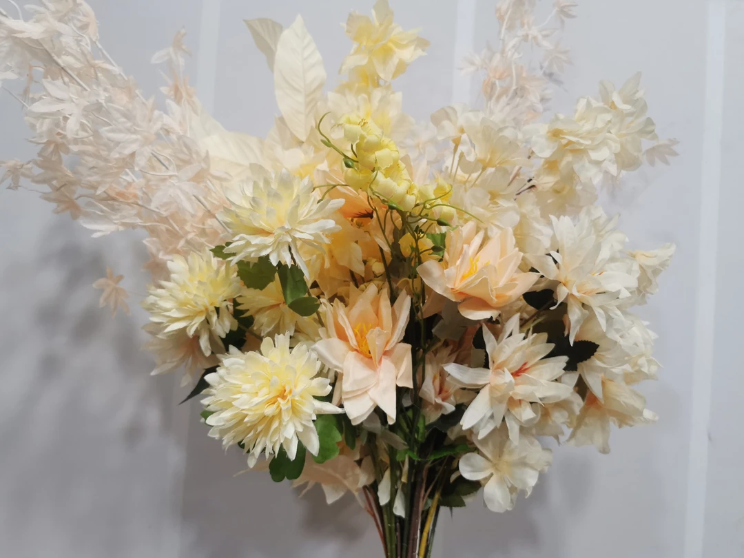 仿真花香槟色30支