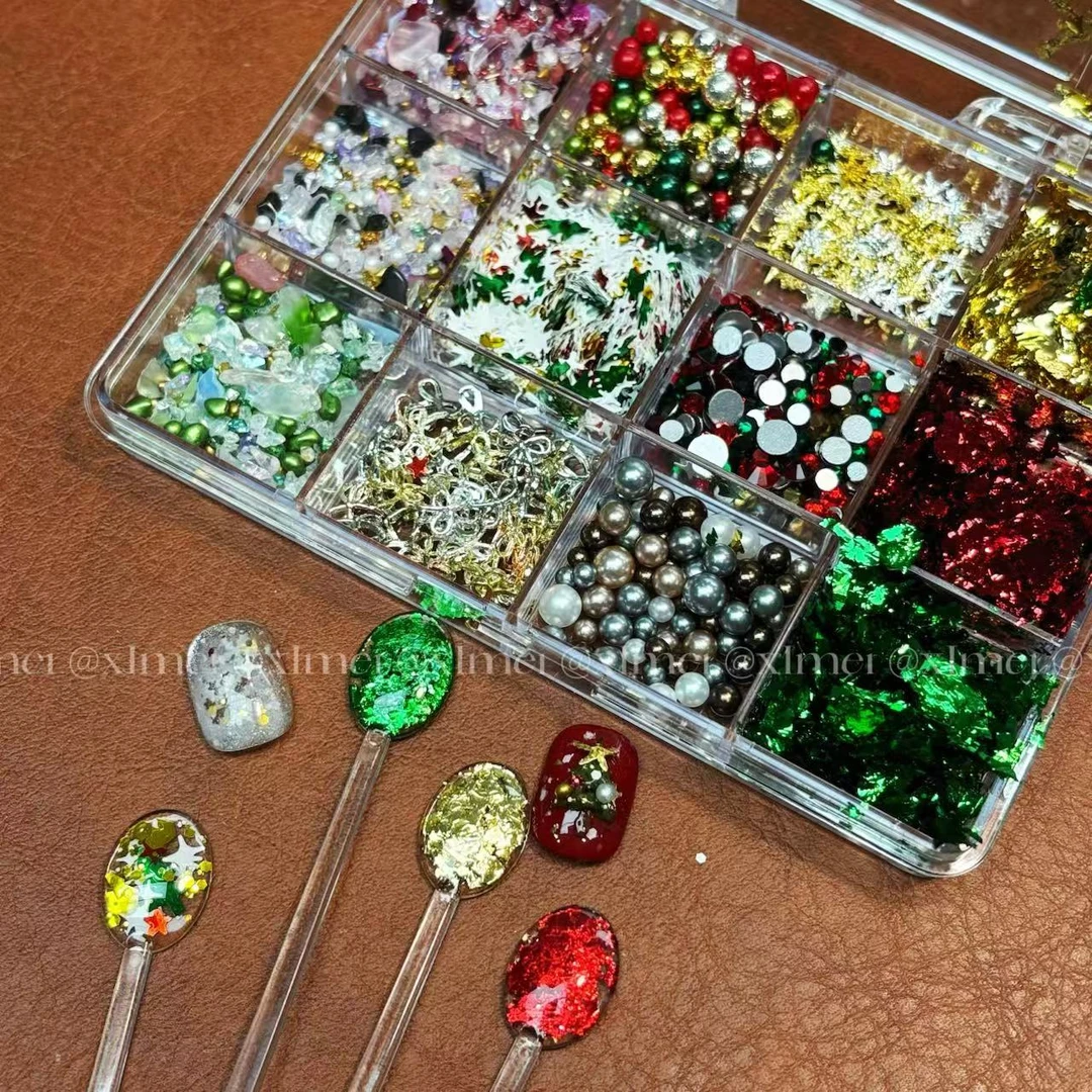 美甲12格圣诞素材合集