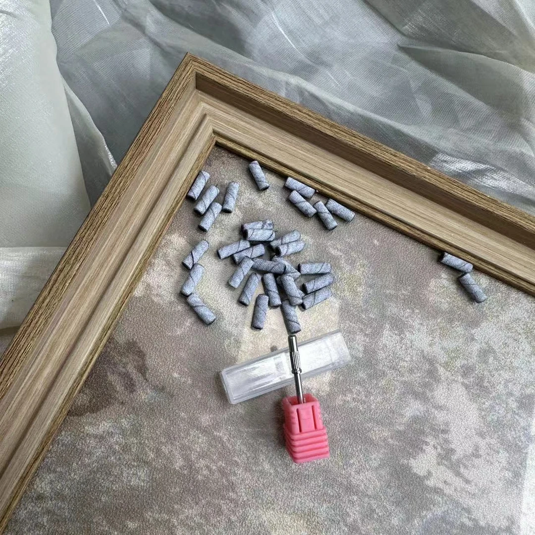 美甲希妹美甲180目刻磨沙圈