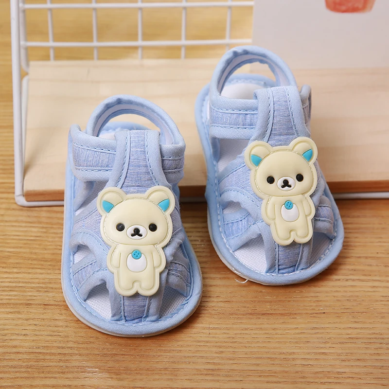 趣尔熊软底学步鞋夏季透气步前鞋不掉鞋