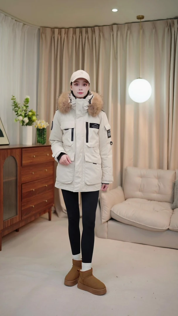 【自有工厂】2024年新款5.0版-新国标90绒子情侣款工装派克服