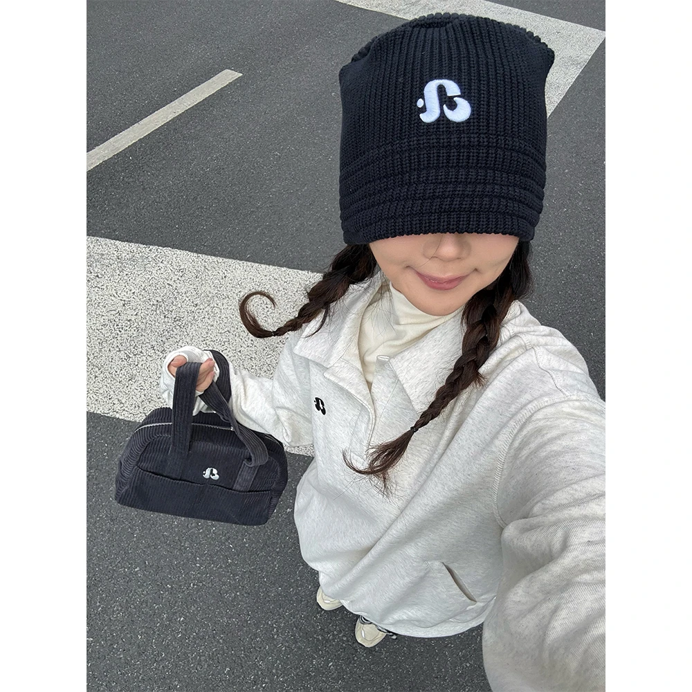 [福袋]ANA 【偶像练习生】秋冬新款造型感针织毛线百搭渔夫帽冷帽