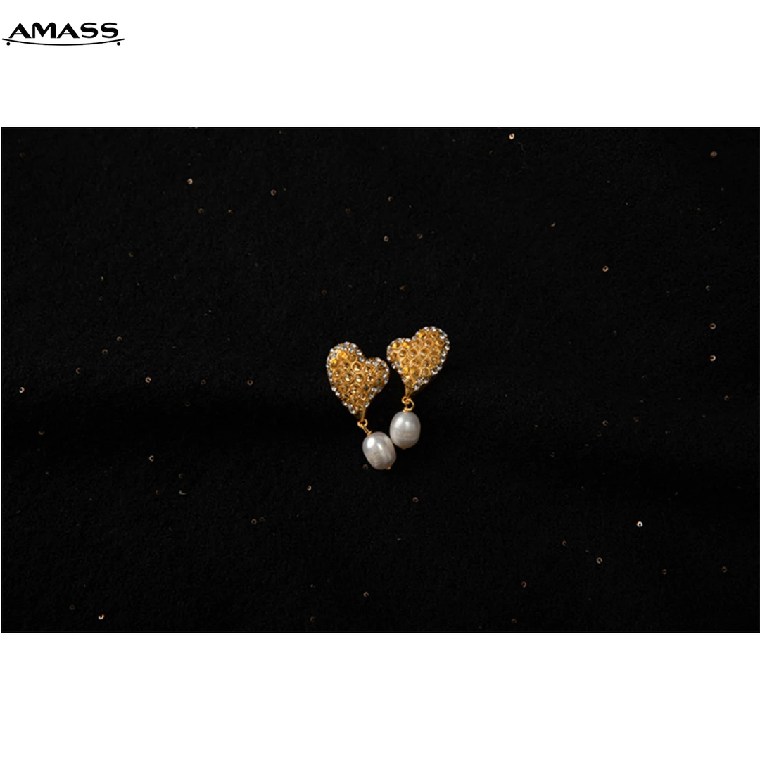铜合金仿水晶耳饰 时尚优雅法式轻奢设计师款精致耳环5900499个性