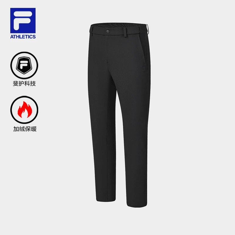 Fila/斐乐【防水防污加绒保暖】男装秋冬款运动长裤直筒A11M441608A